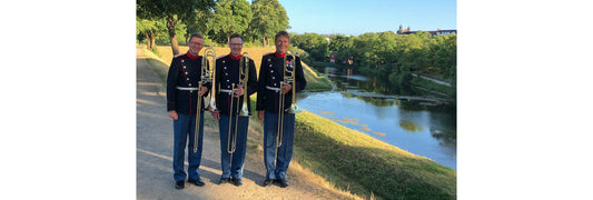 The Prince of Denmarks Regiment Band Play Rath Trombones