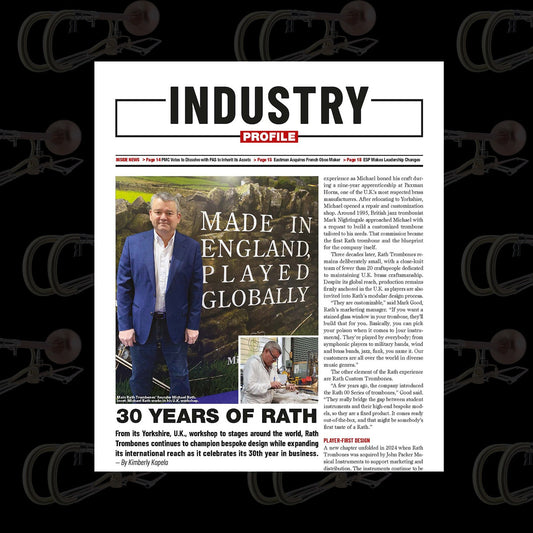 Rath features in Music Inc magazine