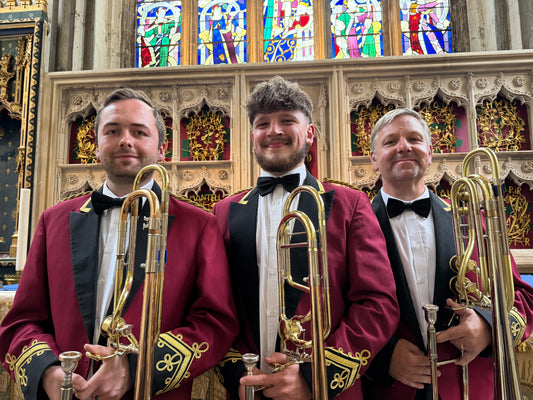 Tredegar Town Band trombone section