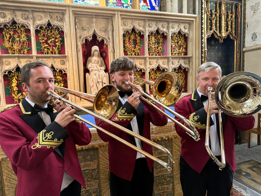 Tredegar Town Band trombone section